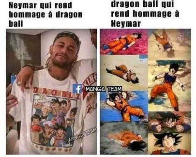 Neymar comparaison Yamcha
