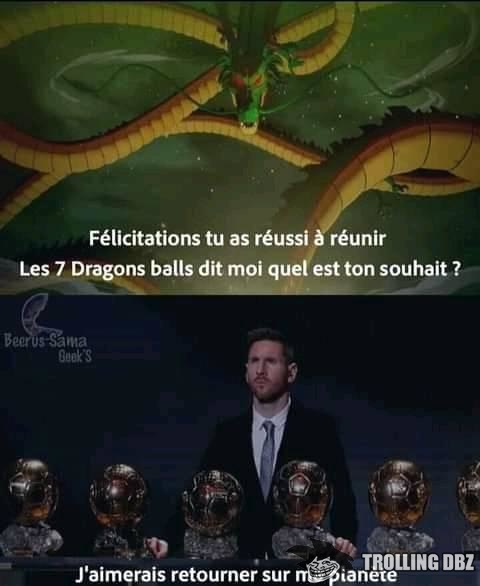 Messi ballon d'or 7 dragon ball shenron