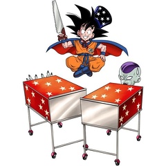 Goku magicien decoupe freezer parodie