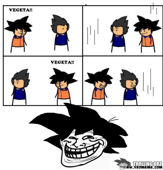 Goku troll Vegeta