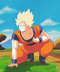 Goku versus cyborg covid malade troll image