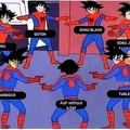 Goku Spiderman même tete bardock thales goku junior black goku dbs dragon ball z trolling